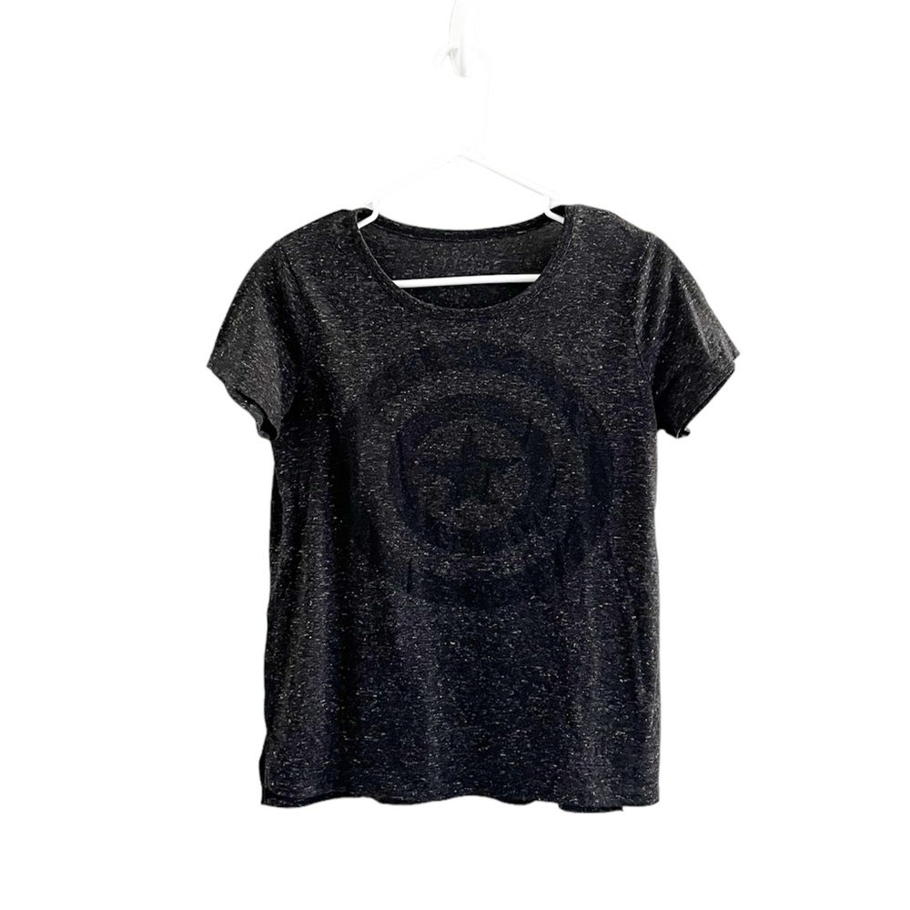 Marvel Captain America T-Shirt Black Heathered fabric